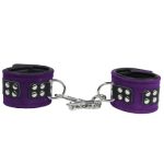 Wristcuffs Suede Chain Purple