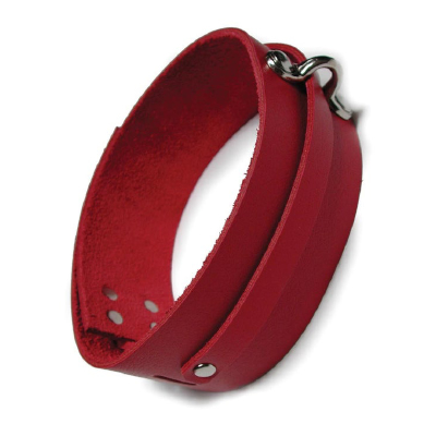 KinkLab Leather Collar Red
