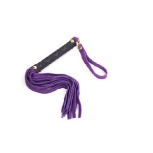 Suede Flogger Toggle Handle Purple