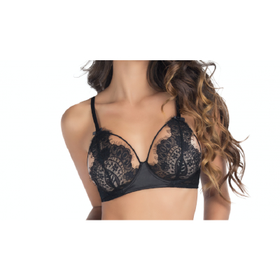 Eyelash Lace Bra with Underwire Small