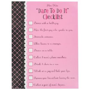 Bachelorette Dare To Do Checklist d