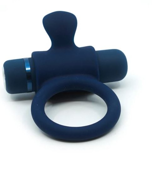 Sensuelle Silicone Bullet Ring Blue