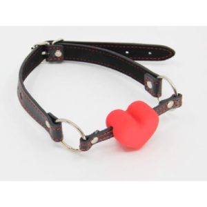 Gag Silcone Heart Red
