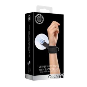 Velvet Wrist Cuffs with Suction Cups