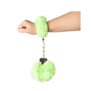 Fluffy Handcuffs Green