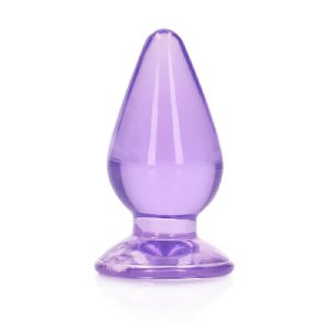 Crystal Clear 4.5" Butt Plug Purple