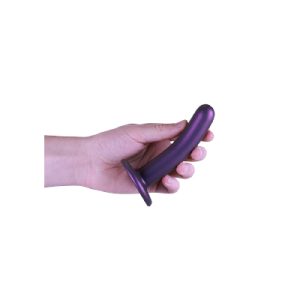 Smooth G-Spot Dildo 5" Metallic Purple